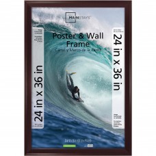 Mainstays 24x36 Casual Poster and Picture Frame, Walnut   550118021